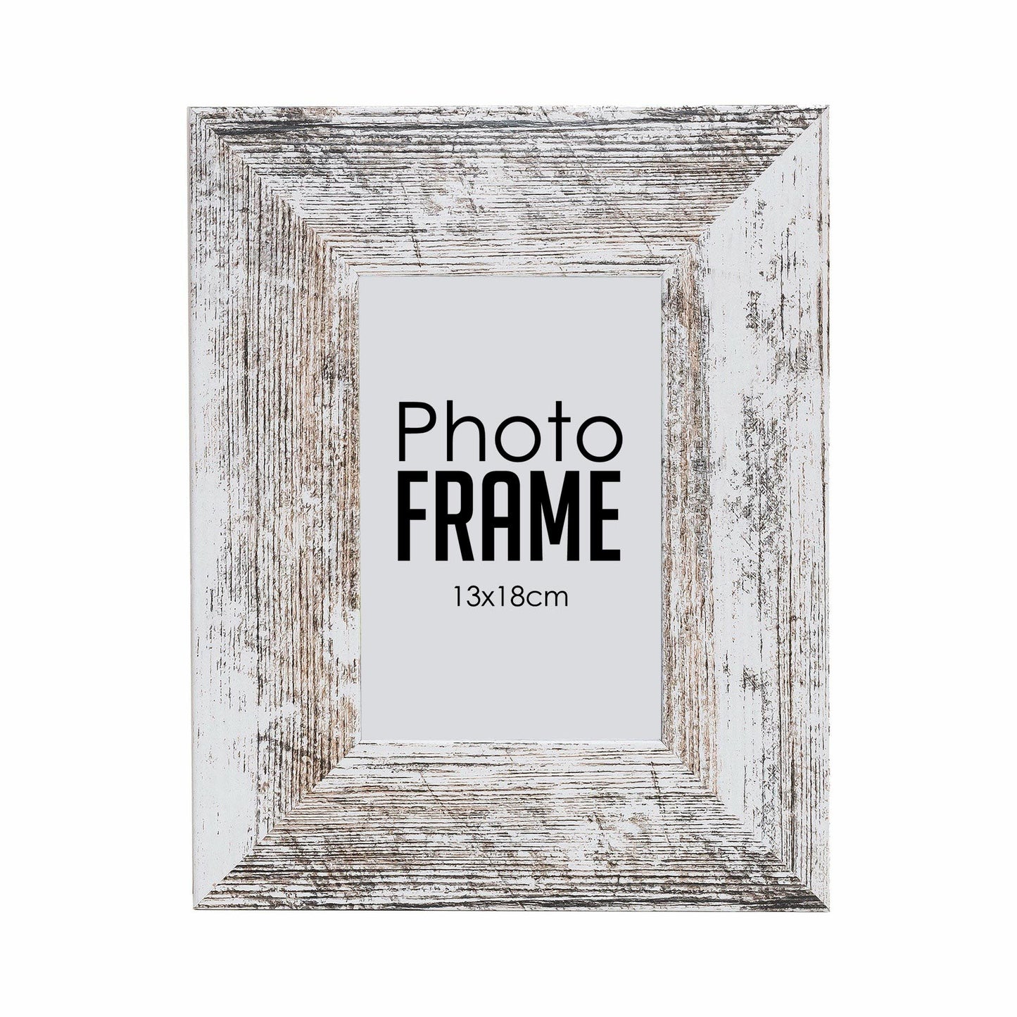 Photo Frame - 13x18cm - White Stressed (FRAME ONLY)