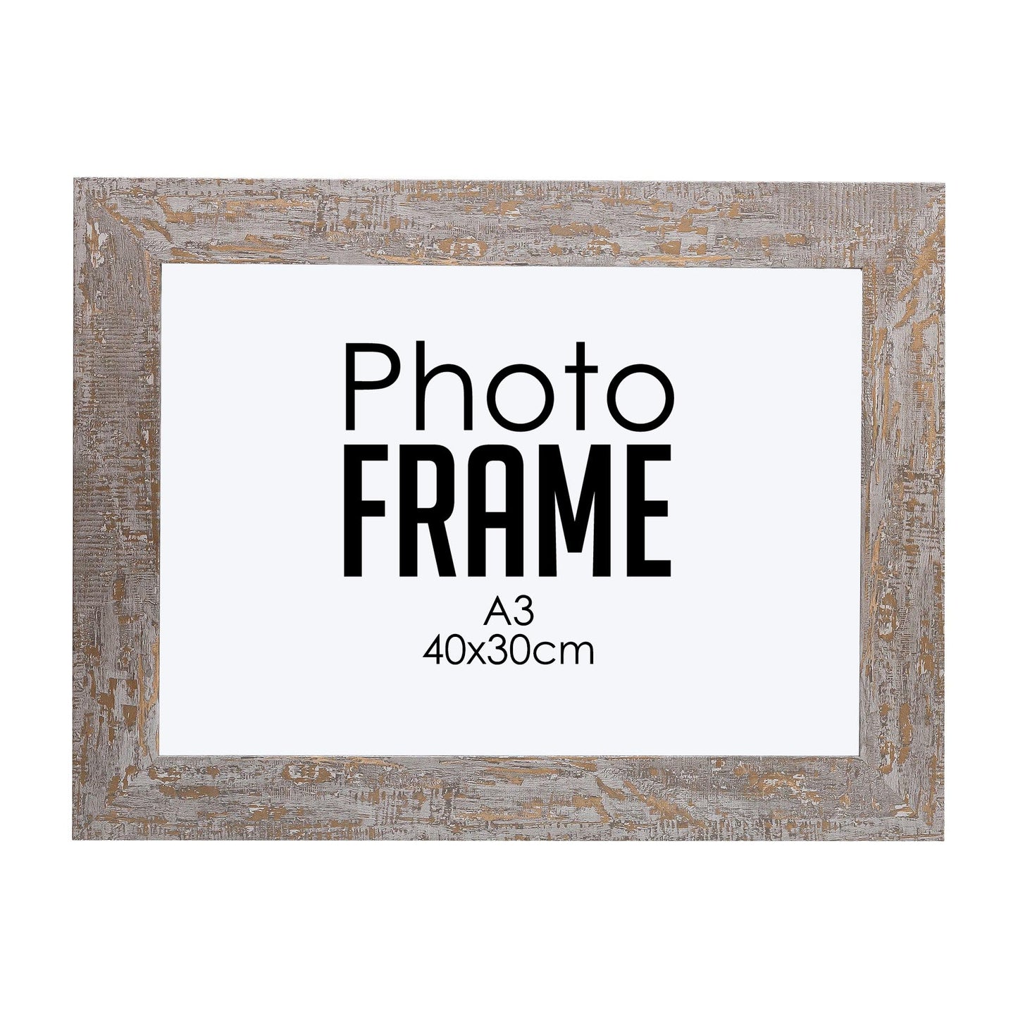 Photo Frame - A3 40x30cm- Wood Stressed (FRAME ONLY)