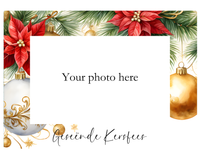 Magnetic Photo Frames for Fridge- Christmas theme 5 (Pack of 4)