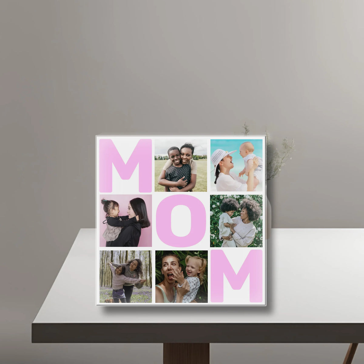 MOM - Acrylic Personalized Photo Blocks Collage United Kingdom