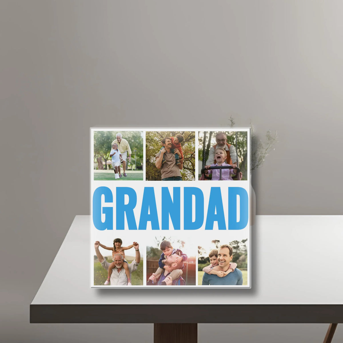 GRANDAD - Acrylic Personalized Photo Blocks Collage United Kingdom
