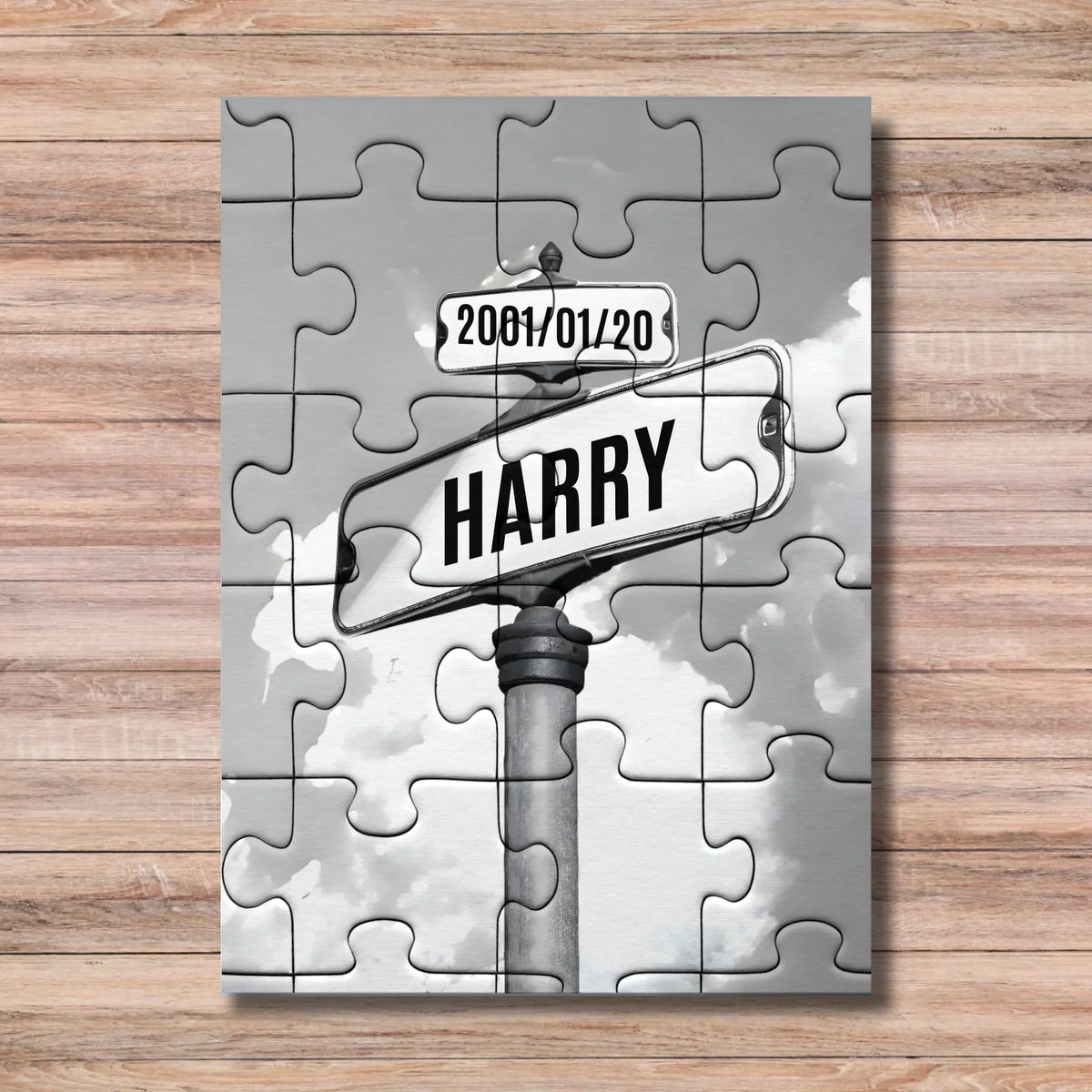 Personalized Street Sign Family/Couple Names Puzzle UK TIB