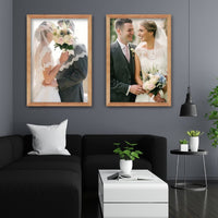 Virtual Frame Combo 2 Pc  | A Sizes | (Available in Dark, Medium & Light Wood)