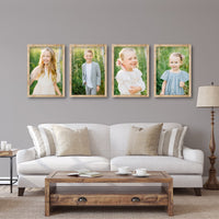 Virtual Frame Combo 4 Pc  | A Sizes | (Available in Dark, Medium & Light Wood)