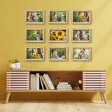 Virtual Frame Combo 9 Pc  | A Sizes | (Available in Dark, Medium & Light Wood)