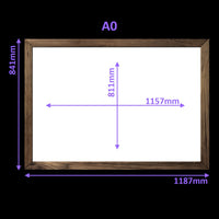 Virtual Frame Combo 2 Pc  | A Sizes | (Available in Dark, Medium & Light Wood)
