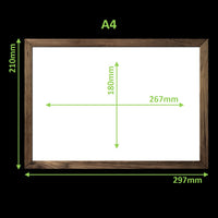 Virtual Frame Combo 9 Pc  | A Sizes | (Available in Dark, Medium & Light Wood)