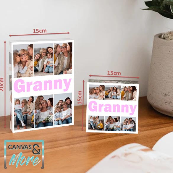 Acrylic Personalized Photo Blocks - Granny