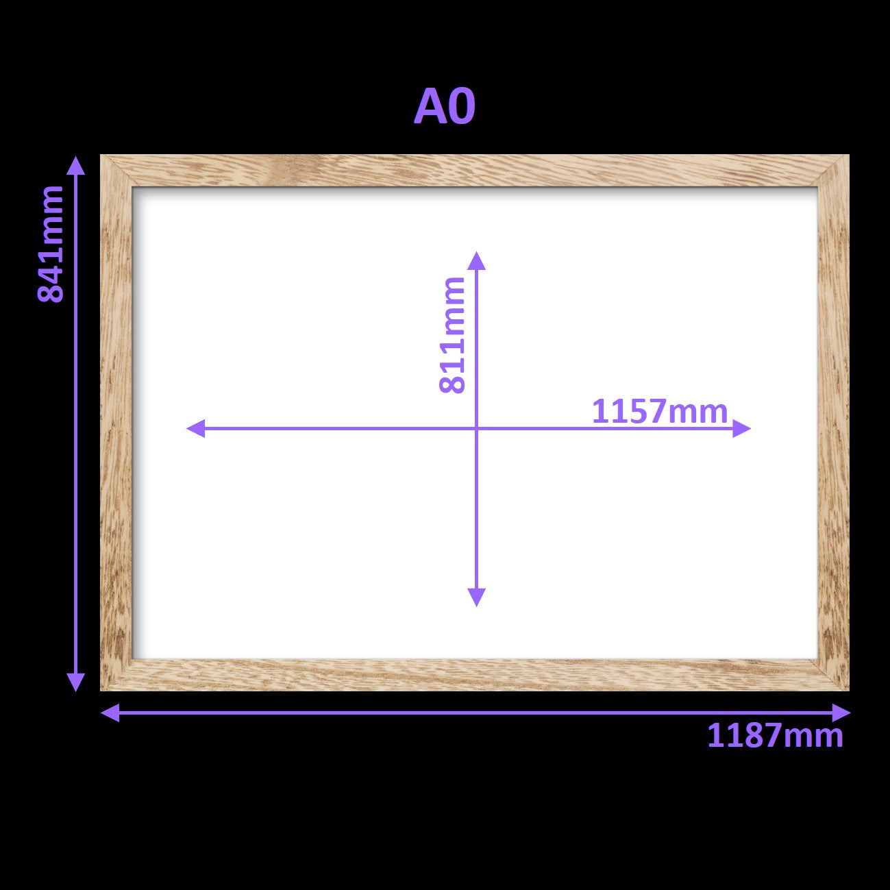 Virtual Frame Combo 12 Pc | A Sizes | (Available in Dark, Medium & Light Wood)