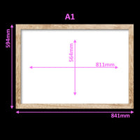 Virtual Frame Combo 12 Pc  | A Sizes | (Available in Dark, Medium & Light Wood)