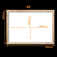 Virtual Frame Combo 12 Pc  | A Sizes | (Available in Dark, Medium & Light Wood)