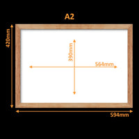 Virtual Frame Combo 6 Pc  | A Sizes | (Available in Dark, Medium & Light Wood)