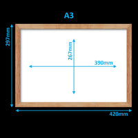 Virtual Frame Single  | A Sizes | (Available in Dark, Medium & Light Wood)