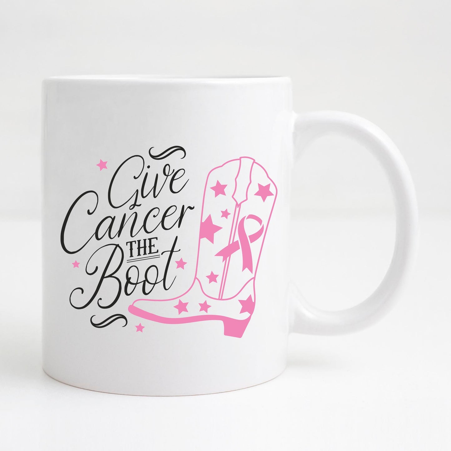 Give Cancer the boot - Coffee Mug