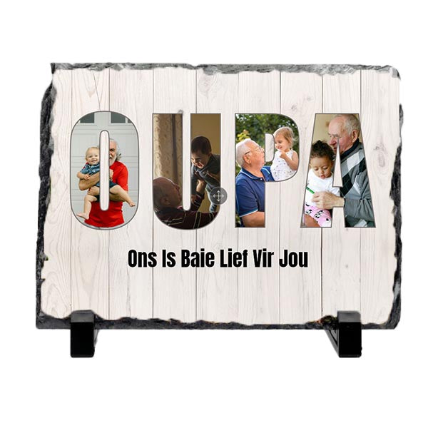OUPA Photo Collage on Acrylic, Slate, Mug or Magnet (4 Photos)