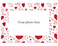 Magnetic Photo Frame for Fridge - Valentine Hearts