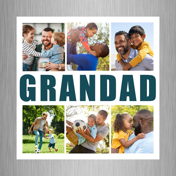 Grandad Photo Fridge Magnet (Pack of 2)