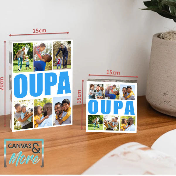 Acrylic Personalized  Photo Blocks - Oupa