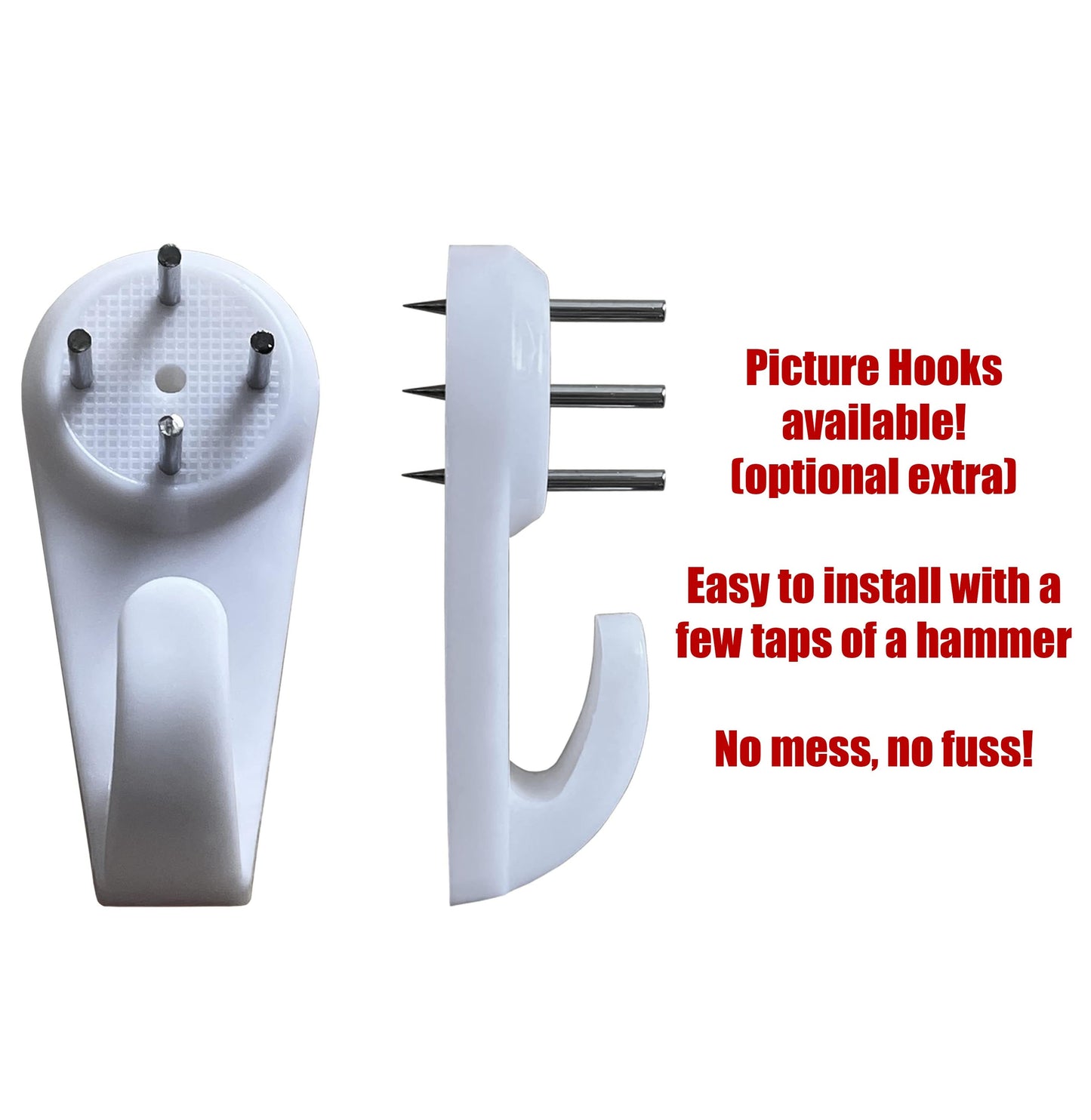 Photo Frame with multiple pictures & optional message - A3 30X40cm - White Stressed