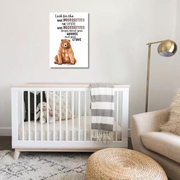 Unisex: Set of 1 - Look for the bare nacessaties Canvas & More