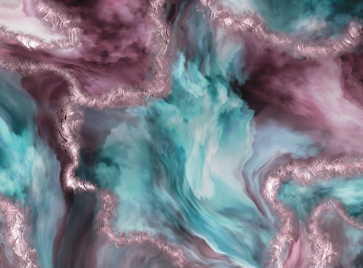 Unicorn Watercolor Marble Print (2)