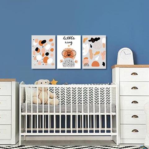 Set of 3 Boys - Little King Canvas & More