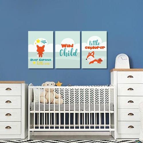 Boys: Set of 3 - Little Fox Explorer Canvas & More