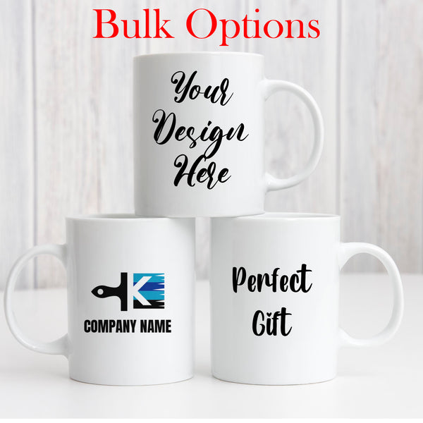 Bulk Offer: Blank Mugs with your Design, Logo or Image