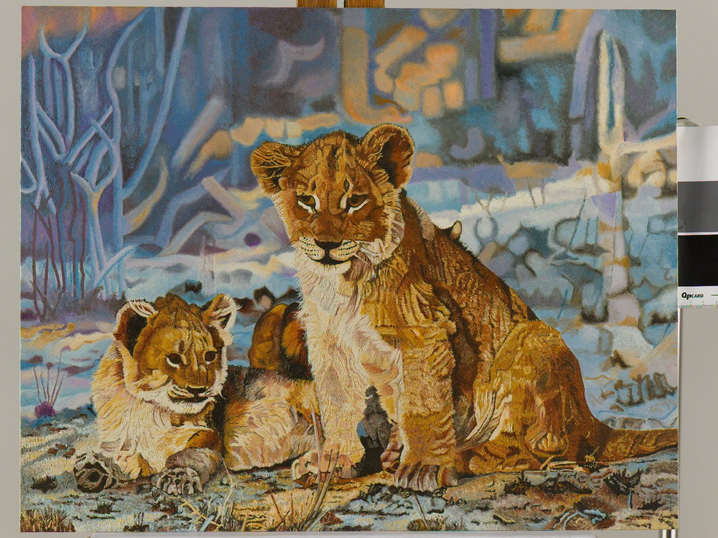 Lion Cubs Oil Painting Oil Painting Clive