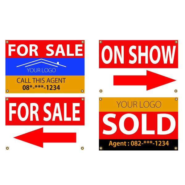 5mm Double-Sided Correx Estate Agent Boards - 40x60cm - Standard