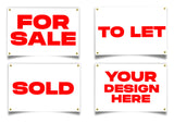 5mm Double-Sided Correx Estate Agent Boards - 40x60cm - Standard