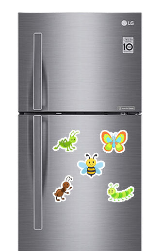 Cute Bugs Fridge Magnets - (5 PER PACK)