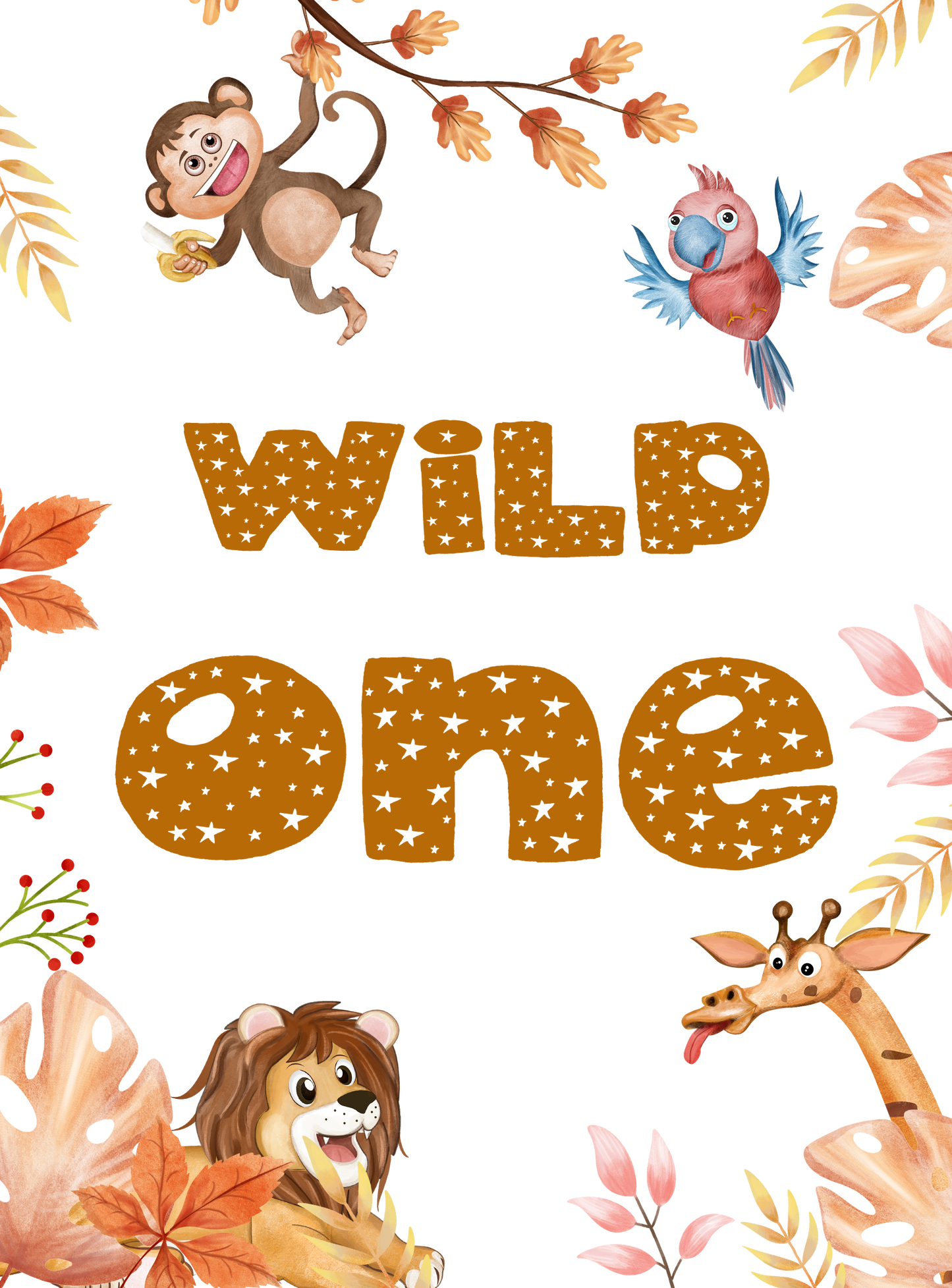Unisex: Set of 1 - Safari Wild one