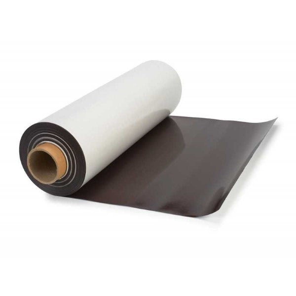 Magnetic Flexible Sheet on a roll - 0.6mm x 30m x 610mm - White