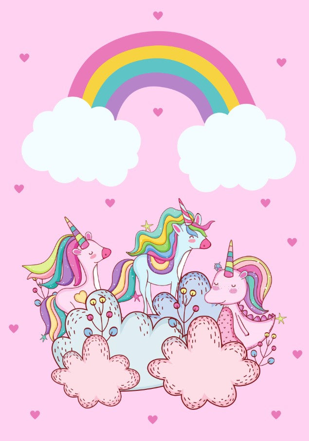 Girls: Set of 1 - Cute unicorns