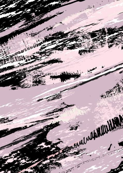 Abstract blush and black - Set of 3 Canvas & More