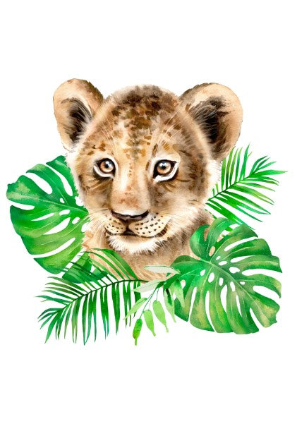 Unisex: Set of 3 - African Watercolor Baby Animals