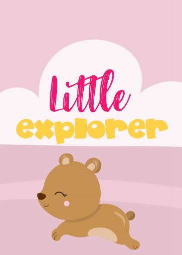 Unisex: Set of 3 - Stay curious little Bear (available in 3 colors) Canvas & More