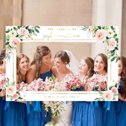 Selfie Photo Frame Prop "Wedding"