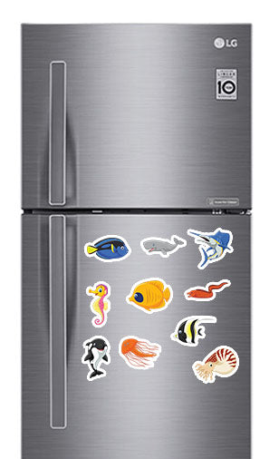 Sea Animals (1) Photo Fridge Magnets - (10 PER PACK)