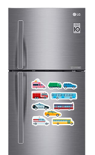 Transportation Photo Fridge Magnets - (10 PER PACK)