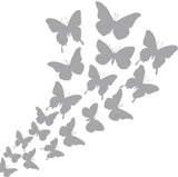 Frosted glass stickers (Anti Collision) - Butterflies x 20