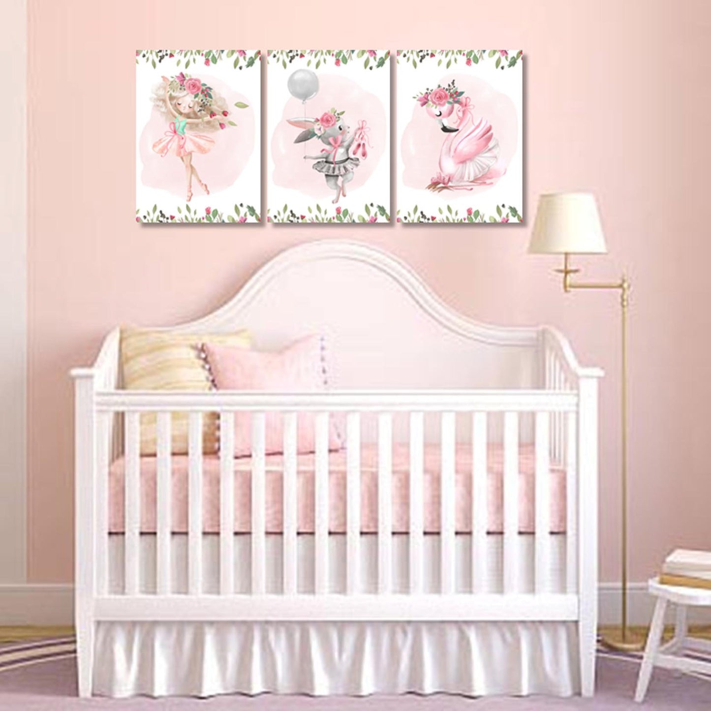 Girls: Set of 3 - Little Ballerina Canvas & More