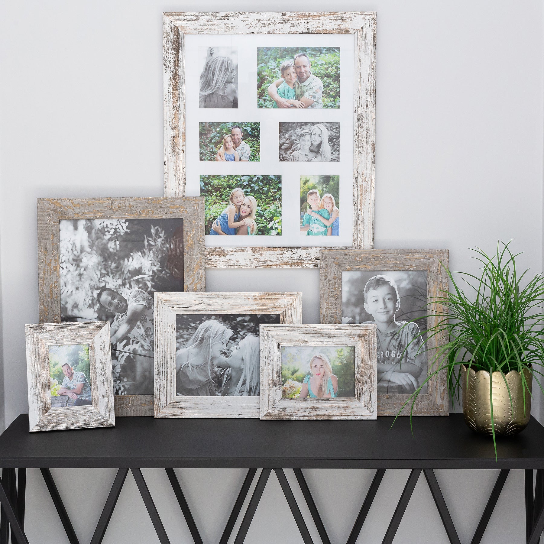 Photo Frame with your picture!- 13x18cm - White Stressed – Canvas