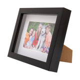 Photo Frame  with your  picture!- A5  10x15cm -  Shadow Box -  Black/White