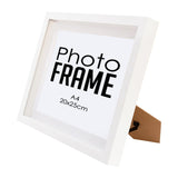 Photo Frame - A4 21x30cm -  Shadow Box -  Black/White Photo Frame (FRAME ONLY)