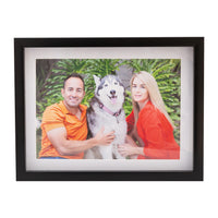 Photo Frame  with your  picture!- A4 21x30cm -  Shadow Box -  Black/White Photo Frame