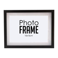 Photo Frame - A5  10x15cm -  Shadow Box -  Black/White (FRAME ONLY)