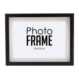 Photo Frame - A5  10x15cm -  Shadow Box -  Black/White (FRAME ONLY)