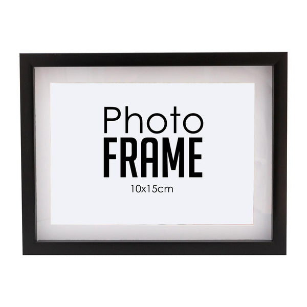 Photo Frame - A5  10x15cm -  Shadow Box -  Black/White (FRAME ONLY)